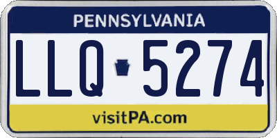 PA license plate LLQ5274