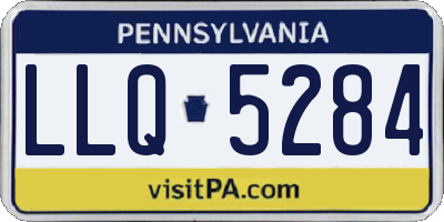 PA license plate LLQ5284