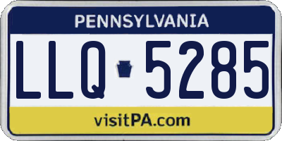 PA license plate LLQ5285