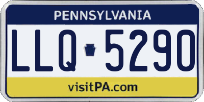 PA license plate LLQ5290