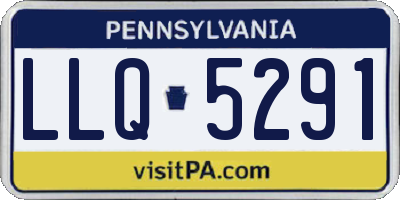 PA license plate LLQ5291