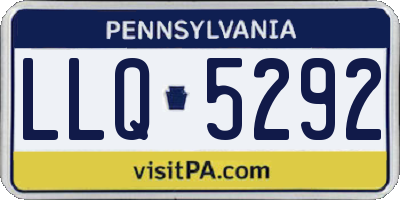 PA license plate LLQ5292