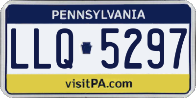 PA license plate LLQ5297