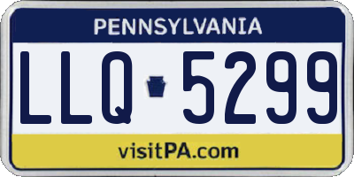 PA license plate LLQ5299