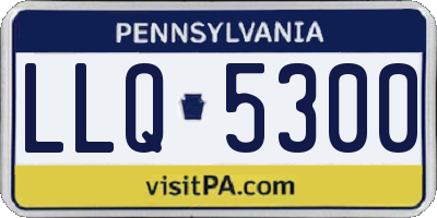 PA license plate LLQ5300