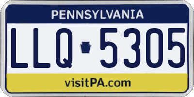 PA license plate LLQ5305
