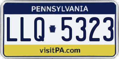 PA license plate LLQ5323