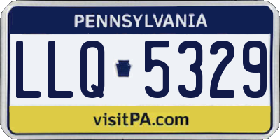 PA license plate LLQ5329
