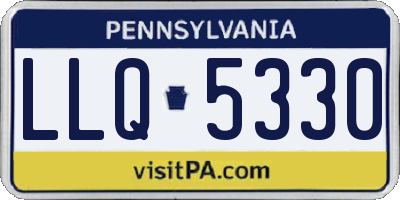 PA license plate LLQ5330