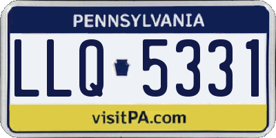 PA license plate LLQ5331