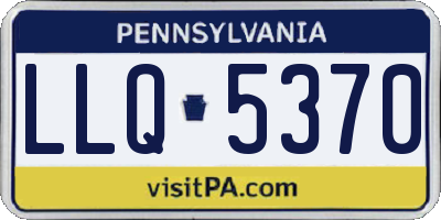 PA license plate LLQ5370