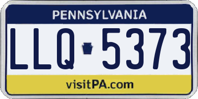 PA license plate LLQ5373