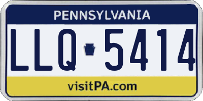 PA license plate LLQ5414