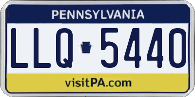 PA license plate LLQ5440