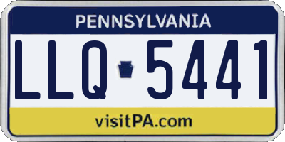 PA license plate LLQ5441
