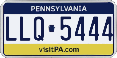 PA license plate LLQ5444