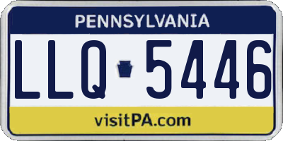 PA license plate LLQ5446