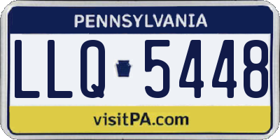 PA license plate LLQ5448