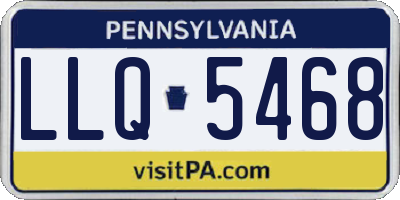PA license plate LLQ5468