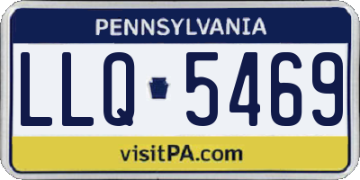 PA license plate LLQ5469