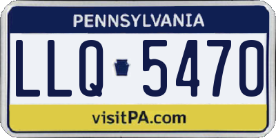 PA license plate LLQ5470