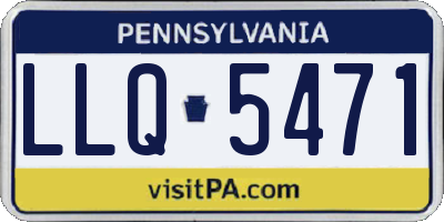 PA license plate LLQ5471