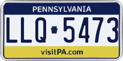 PA license plate LLQ5473