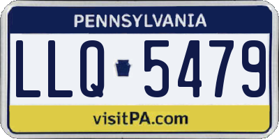 PA license plate LLQ5479