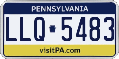 PA license plate LLQ5483