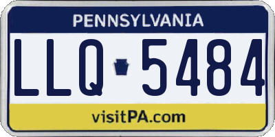 PA license plate LLQ5484