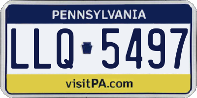 PA license plate LLQ5497
