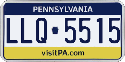 PA license plate LLQ5515