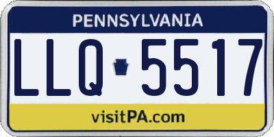 PA license plate LLQ5517