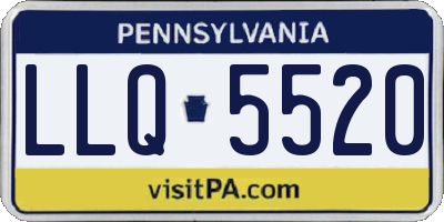 PA license plate LLQ5520