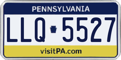 PA license plate LLQ5527