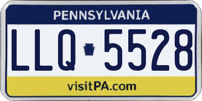 PA license plate LLQ5528