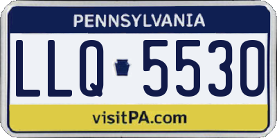 PA license plate LLQ5530