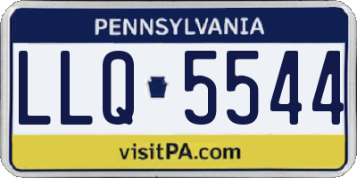 PA license plate LLQ5544