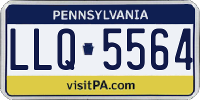 PA license plate LLQ5564