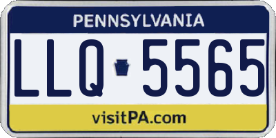 PA license plate LLQ5565