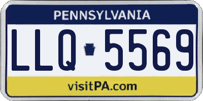 PA license plate LLQ5569
