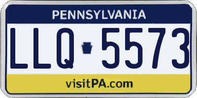 PA license plate LLQ5573
