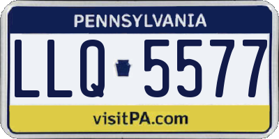 PA license plate LLQ5577