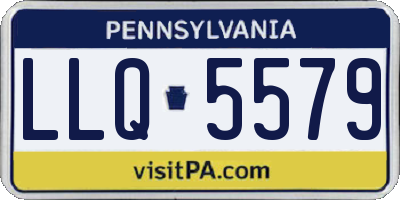 PA license plate LLQ5579