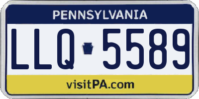 PA license plate LLQ5589