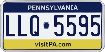 PA license plate LLQ5595