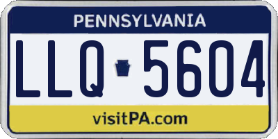 PA license plate LLQ5604