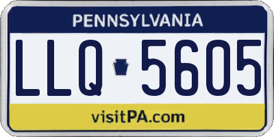 PA license plate LLQ5605