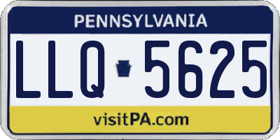 PA license plate LLQ5625