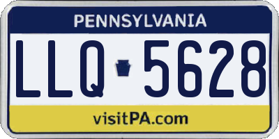PA license plate LLQ5628